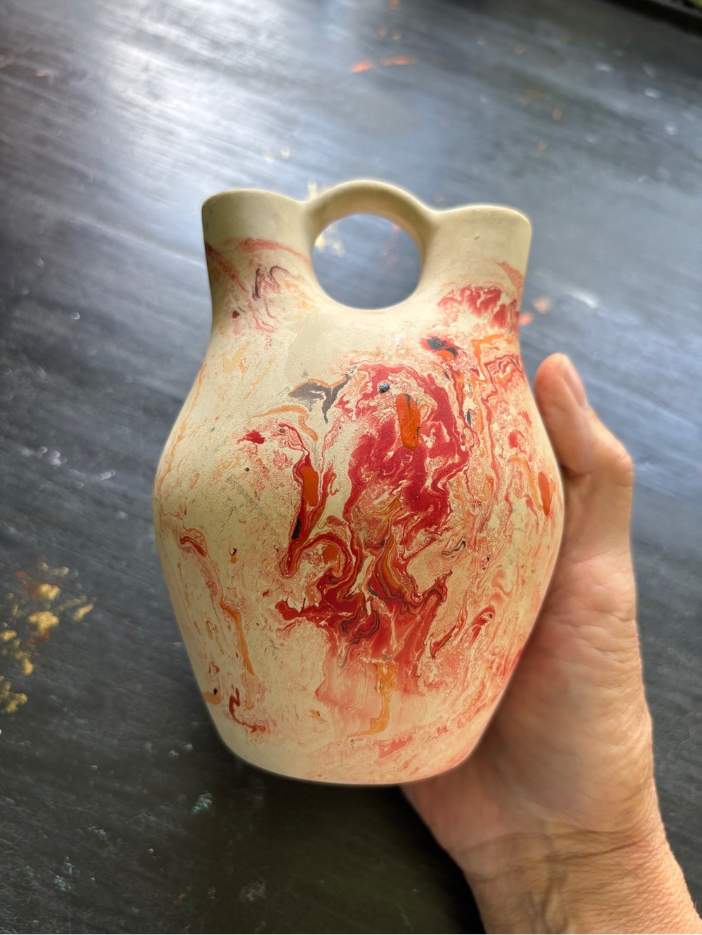 vintage nemadji pottery vase